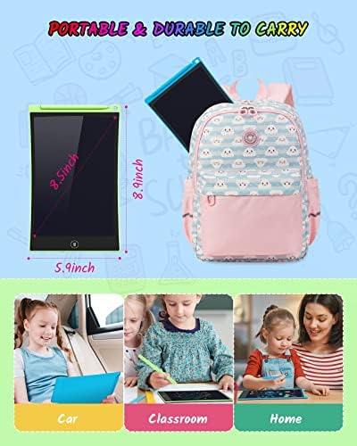 Back side of Tecjoe writing tablet showing lock switch