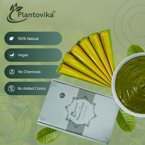 Fine point tip design on Plantovika natural henna paste tube for mess free application