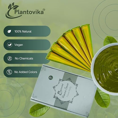 Fine point tip design on Plantovika natural henna paste tube for mess free application