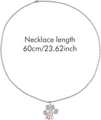 Pet dog showing the matching collar necklace pendant variant during a walk.