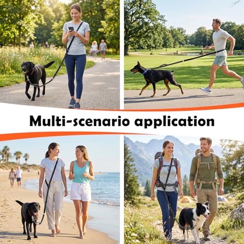 XiaZ tangle free hands free dog walking system close up hardware