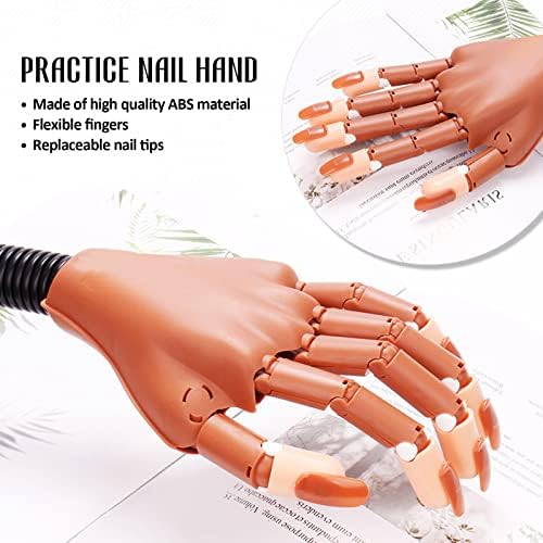 Close up of Dasgirl nail training hand fingers and joints