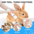 Lyrzzey low noise electric nail grinder smoothing guinea pig claws close up view