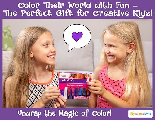 User applying colorful temporary chalk to hair streak