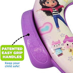 Soft padded toilet training seat for children featuring Gabby