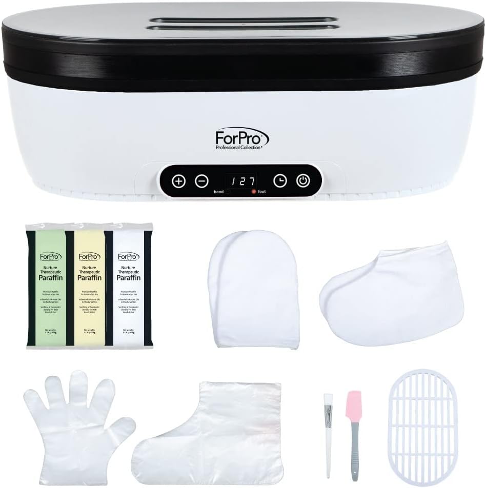 ForPro Nurture Digital Paraffin Bath Kit front view showcasing digital control panel