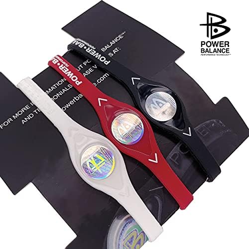 Close up of Power Balance silicone sports bracelet hologram