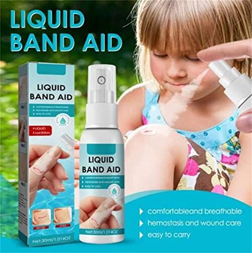 Thirty milliliter spray bottles demonstrating quick dry protection for cracked skin