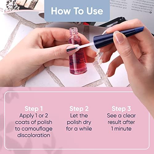 Back view of Herome natural nail whitener packaging details