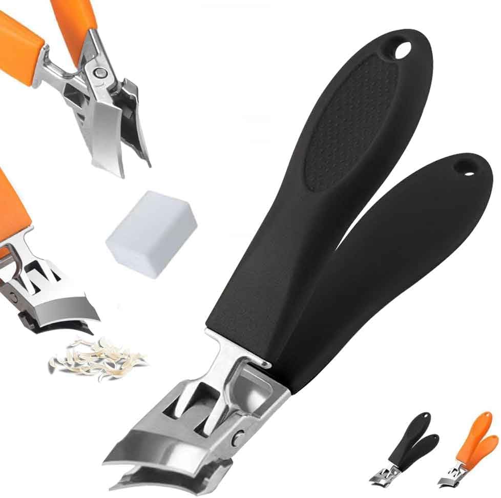 Fauppt wide opening slanted nail clipper front view