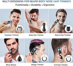 Brightup cordless hair clippers with six interchangeable trimmer heads