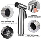 Complete packaging view of the stainless steel baby cloth diaper sprayer set