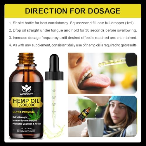 Wogorgt Organic Hemp Oil Dropper Showing Texture