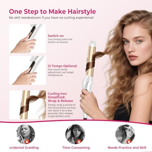 UMIGA professional hair straightener and curler combo showcasing sleek ergonomic handle design.