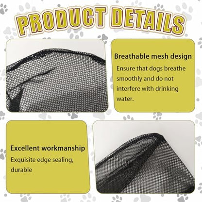 Pet wearing Hikiwin outdoor debris protector in tall grass