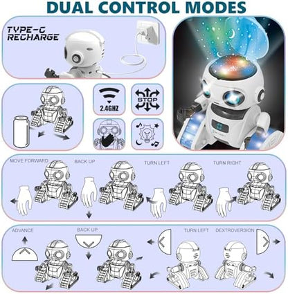 Aikmi robot toy with remote control and accessories