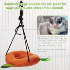 Hamiledyi plush triangle hammock for sugar gliders