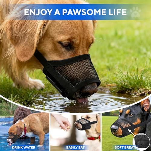 Evollax anti barking and anti biting mouth guard demonstrating the spacious snout design.