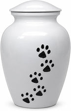 Trupoint Memorials Pet Urn for Dogs and Cats Ashes, Paws Print Grey Cremation Urns for Pets - Grey, Small Up to 17lb - Image 12
