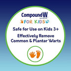 Compound W salicylic acid wart removal bandages for children on white background