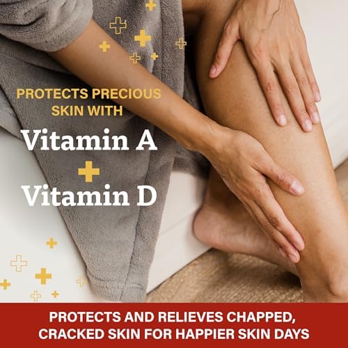 Authentic USA imported A and D skin protectant ointment for dry cracked hands.