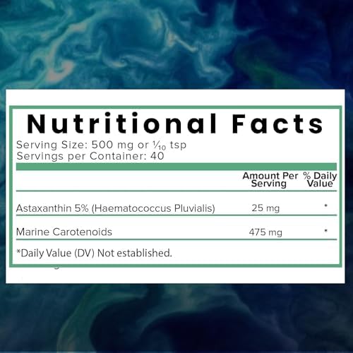 Holistic Bin Organic Astaxanthin Powder fine texture display