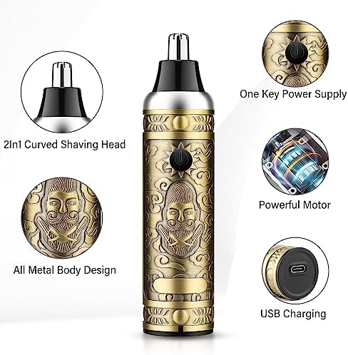 GSKY cordless mens hair trimmer kit layout showing twelve guide combs and USB charging cables.