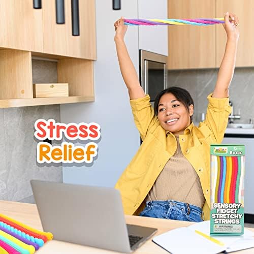 Eight pack of Lesong sensory noodles for classroom use