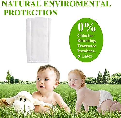 Fasoar unbleached cotton cloth diaper folded stack display