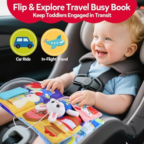 Educational busy book showing daily routine activity scenes