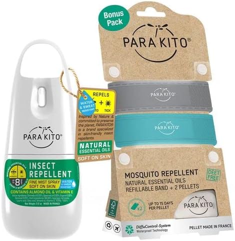 Para'Kito Mosquito Bonus Pack with wristbands and insect spray
