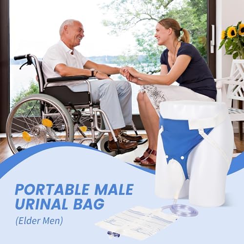 Side view of wearable urinary drainage kit