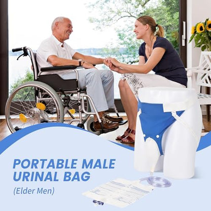 Side view of wearable urinary drainage kit