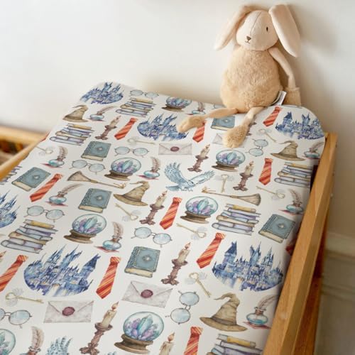 Side view of ZoUbqchY diaper changing mat cover on pad