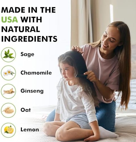 Large 32 ounce bottle of Wipeout natural super lice formula for family use.