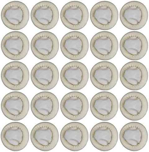 Measurement showcase of the medium size rolled rubber finger guards