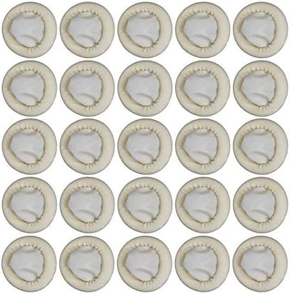 Measurement showcase of the medium size rolled rubber finger guards