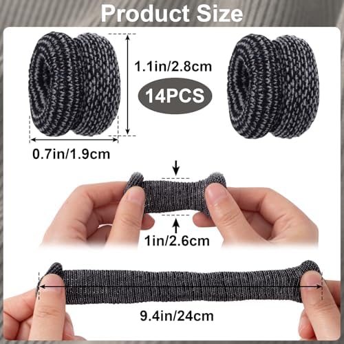 Black elastic finger cots applied to index finger showing stretchable material benefits