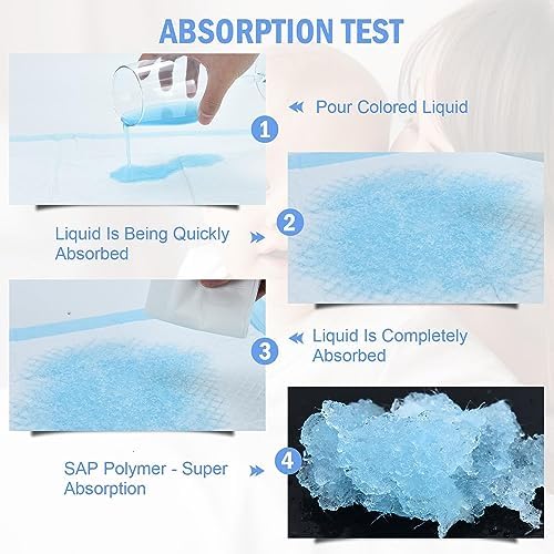 Skyis waterproof pee pads laid flat showing surface texture