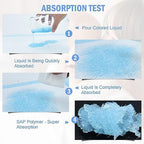 Skyis waterproof pee pads laid flat showing surface texture