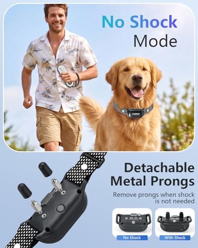 Patpet shock collar components showing IPX7 waterproof rating