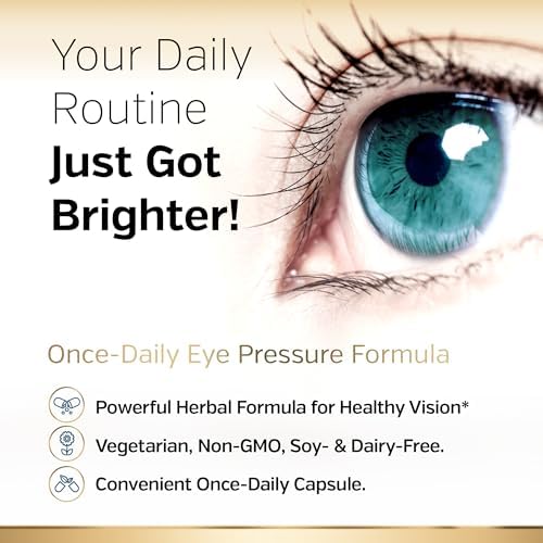 Sunergetic eye pressure support vegetarian capsules container close up