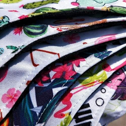 Detailed view of the snap fastener wings on a reusable mama panty liner.