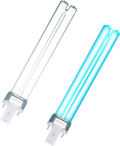 9W UV Light Bulb, Outdoor Pond UV Light Clarifier Compatible with JUP-01 UVE9 CF400 CF500 UVCP-9, Light for Fish/TurtleTank/Aquarium, 2 PCS 9W Pond Lights for G23 Base - Image 12