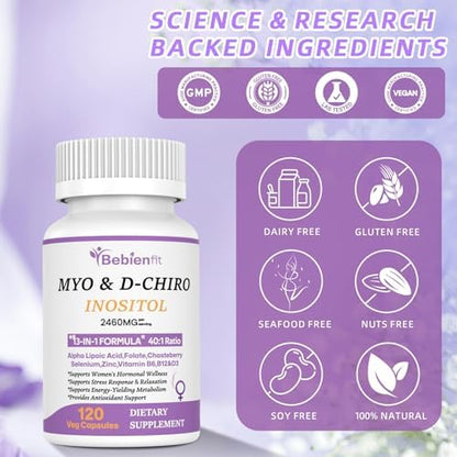 Bebien Fit PCOS and PCOD support multivitamin capsules for reproductive wellness