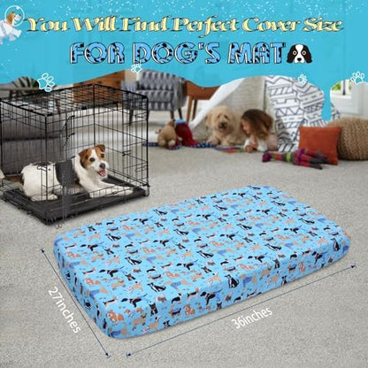 Hoopttay blue pet mattress sheet protector elasticized hem detail