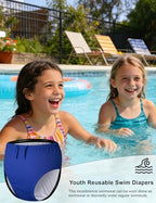 Spofor reusable swim diaper interior waterproof coating layer