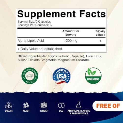 Vitamatic Alpha Lipoic Acid supplement lifestyle packaging view
