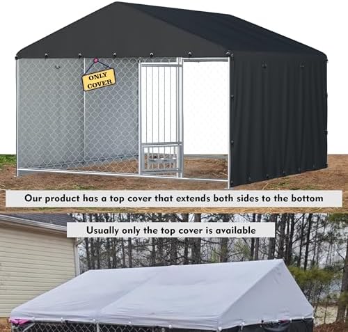 Durable imported outdoor canine shelter top cover accessory