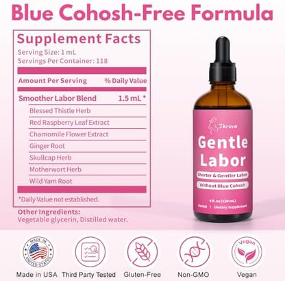 Authentic Jkrova labor support tincture for home birth
